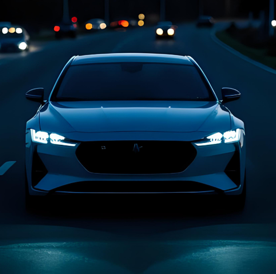 Headlight optical design simulation
